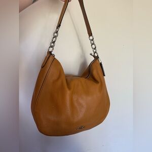 Coach Tan Leather Shoulder Bag
